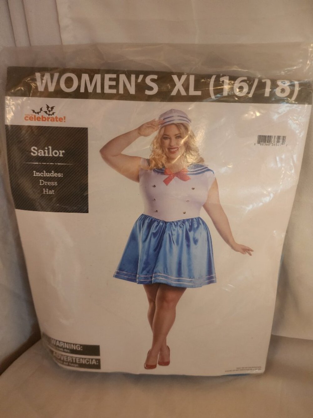 NIP Women's size XL 16/18 SAILOR Halloween Costume Party Dress